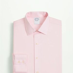 Brooks Brothers Stretch Supima® Cotton Non-Iron Twill Ainsley Collar Dress Shirt